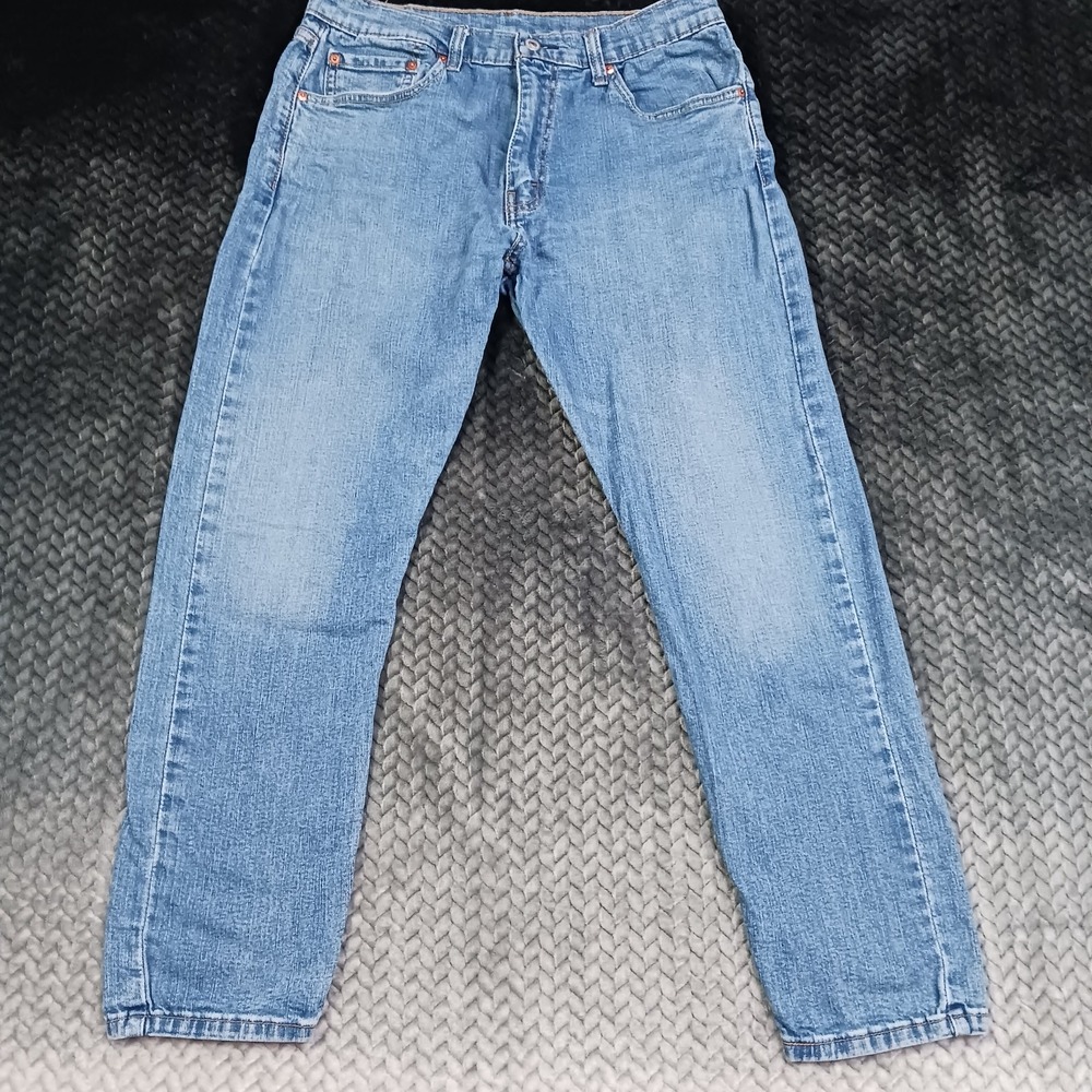 Levi's 512 Jeans Men's 32x28 Blue Cotton Denim Tapered Slim-Fit Faded Stretch